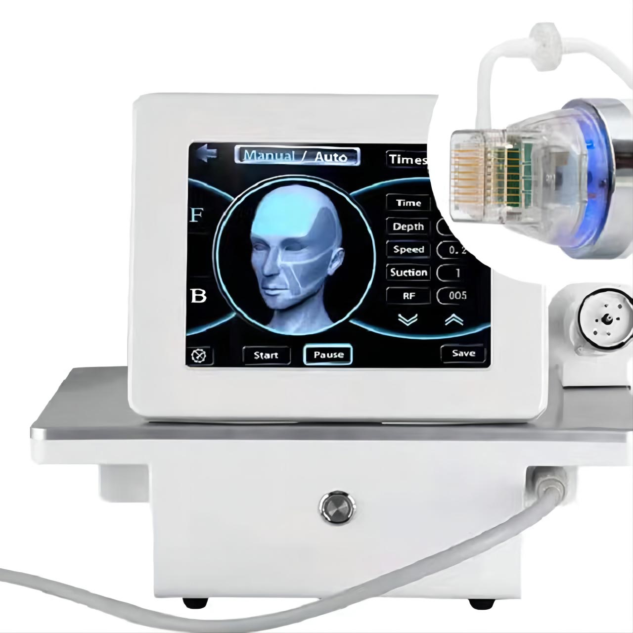 Am-212 Golden Microneedle rf Facial Skin Care Machine